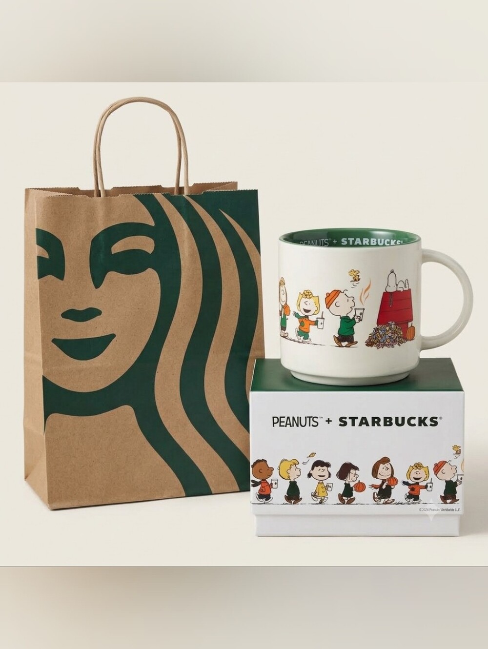Starbucks x Peanuts Great Pumpkin Fall Ceramic Mug 14oz NIB